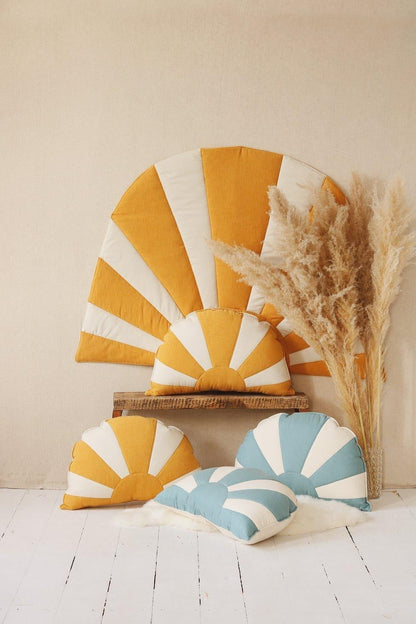 “Dinner in Sausalito” Linen Sun Mat