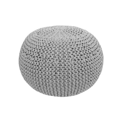 DIY Häkel- und Strickset Zpagetti Pouf Sportlich Grau