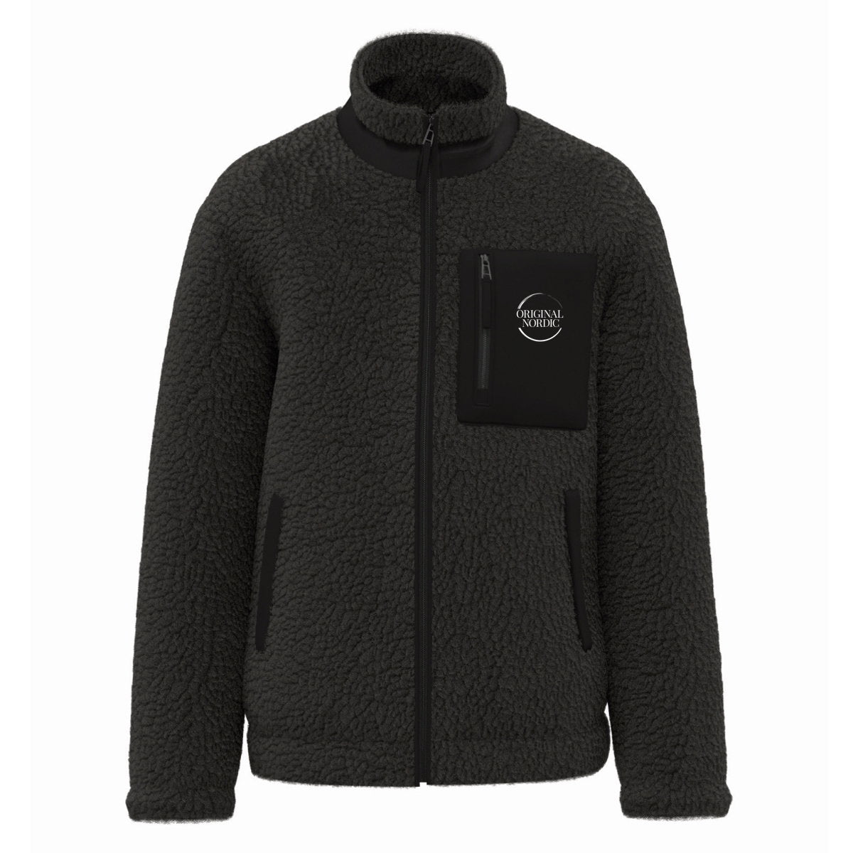 Unisex sherpa jacket - front_0