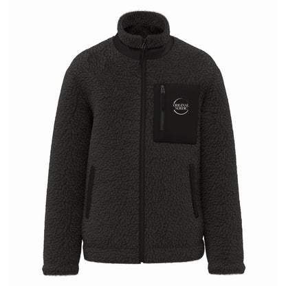 Unisex sherpa jacket - front_0
