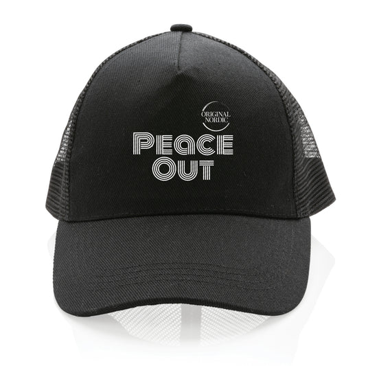 Trucker Cap 100% Recycled, Peace Out - front_0