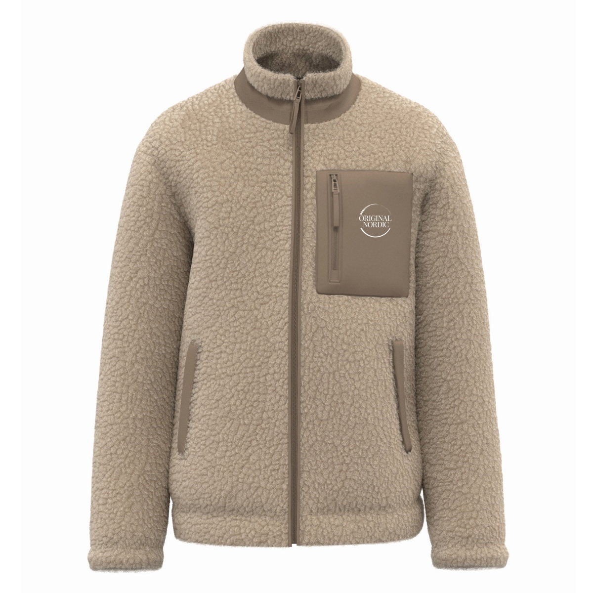 Unisex sherpa jacket - front_1