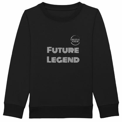 Kids Heavyweight Sweatshirt, Young and Free - front_black