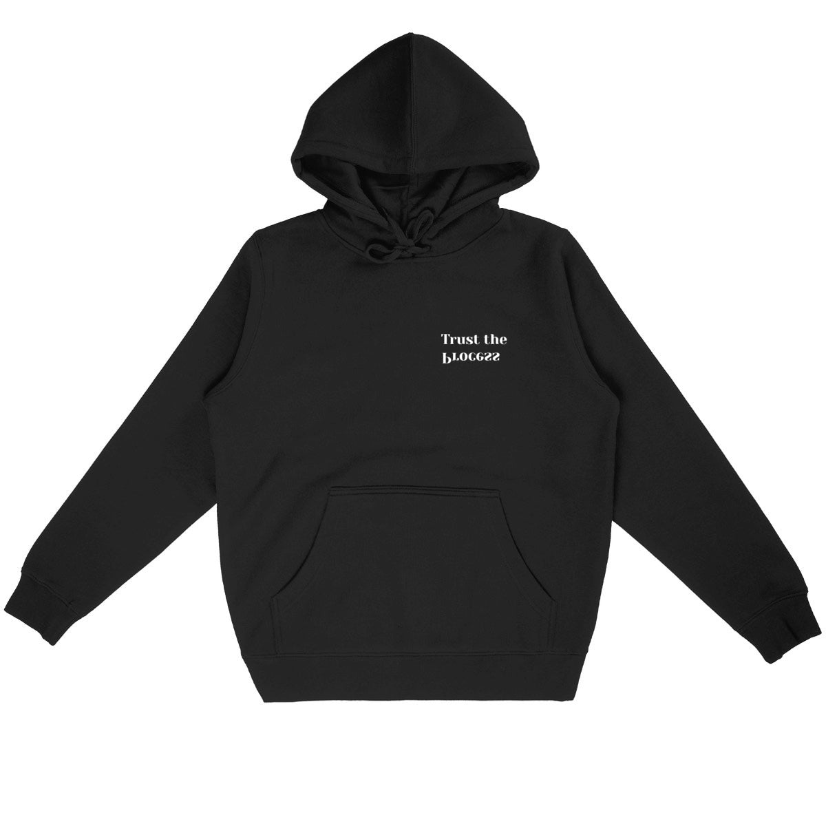 Unisex Lightweight Hoodie, Trust the Process - front_black