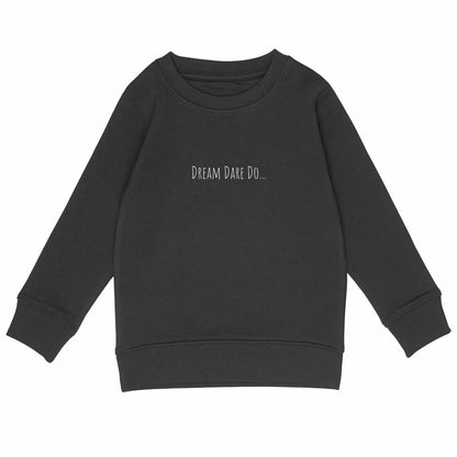 Kids lightweight sweatshirt, Ho Ho Ho... - front_black