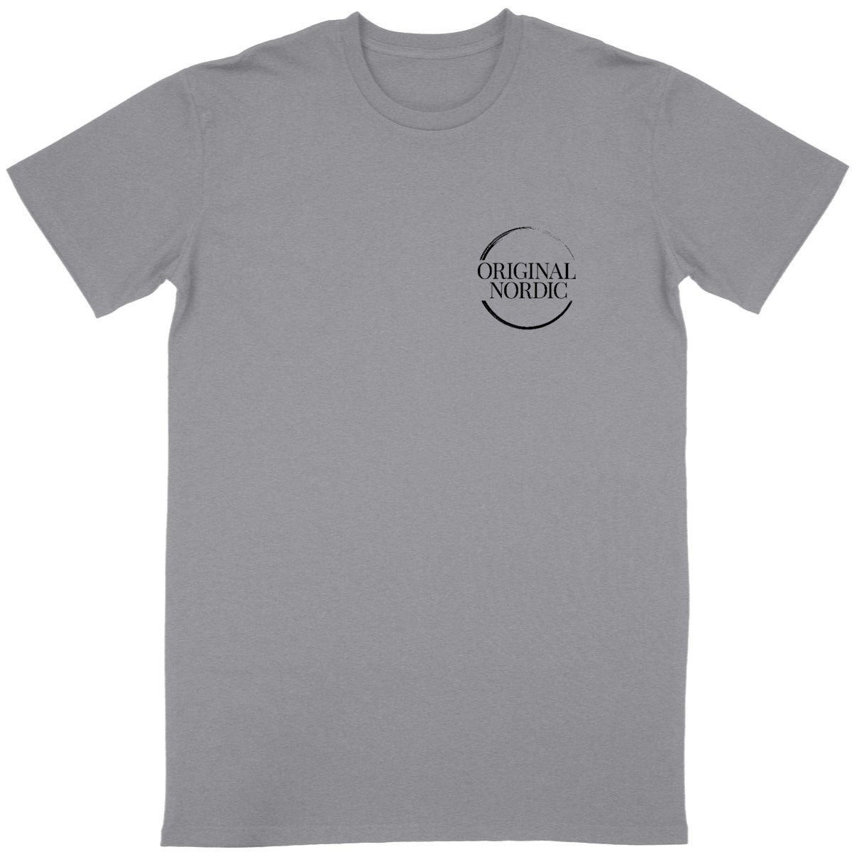 Unisex Classic T-shirt, logo - front_heathergrey