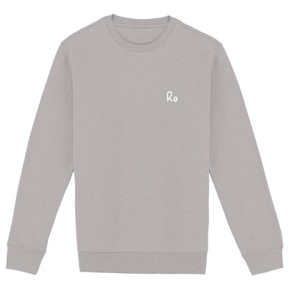 Heavyweight Unisex sweat-shirt, Ro - front_heathergrey