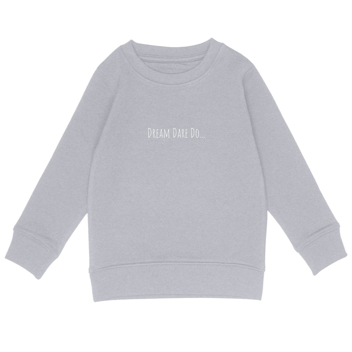 Kids lightweight sweatshirt, Ho Ho Ho... - front_heathergrey