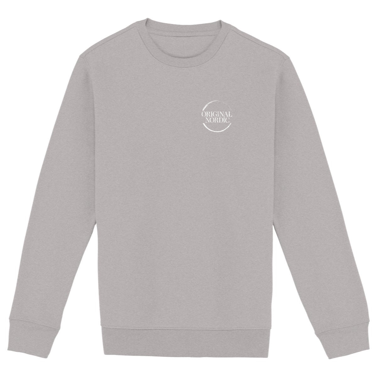 Heavyweight Unisex sweat-shirt, Just Vibin' - front_heathergrey