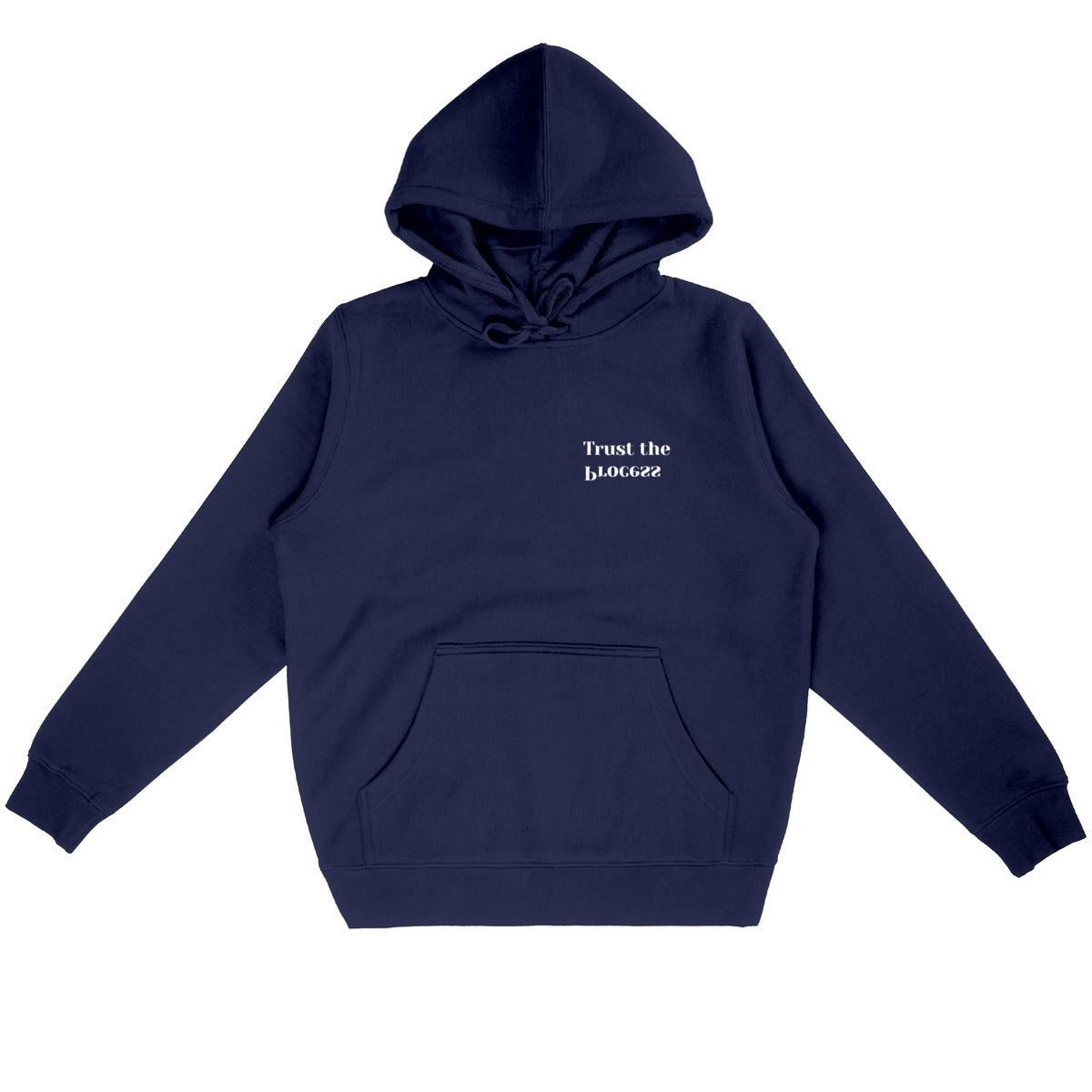 Unisex Lightweight Hoodie, Trust the Process - front_navy