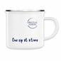 Enamel mug, One sip at a time - front_white