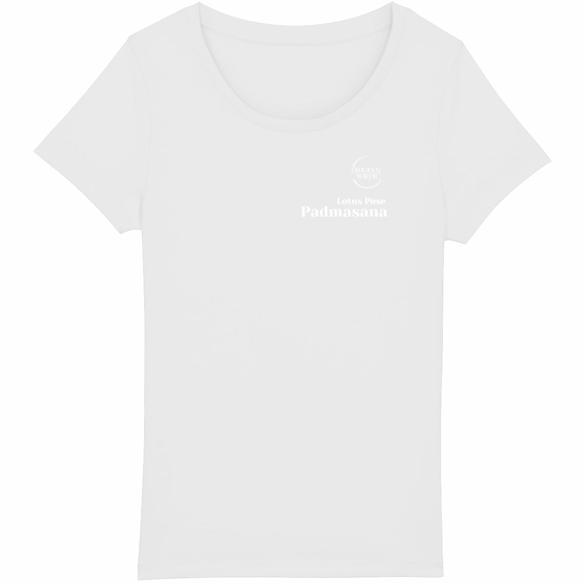 Lotus Pose Lightweight t-shirt - front_white