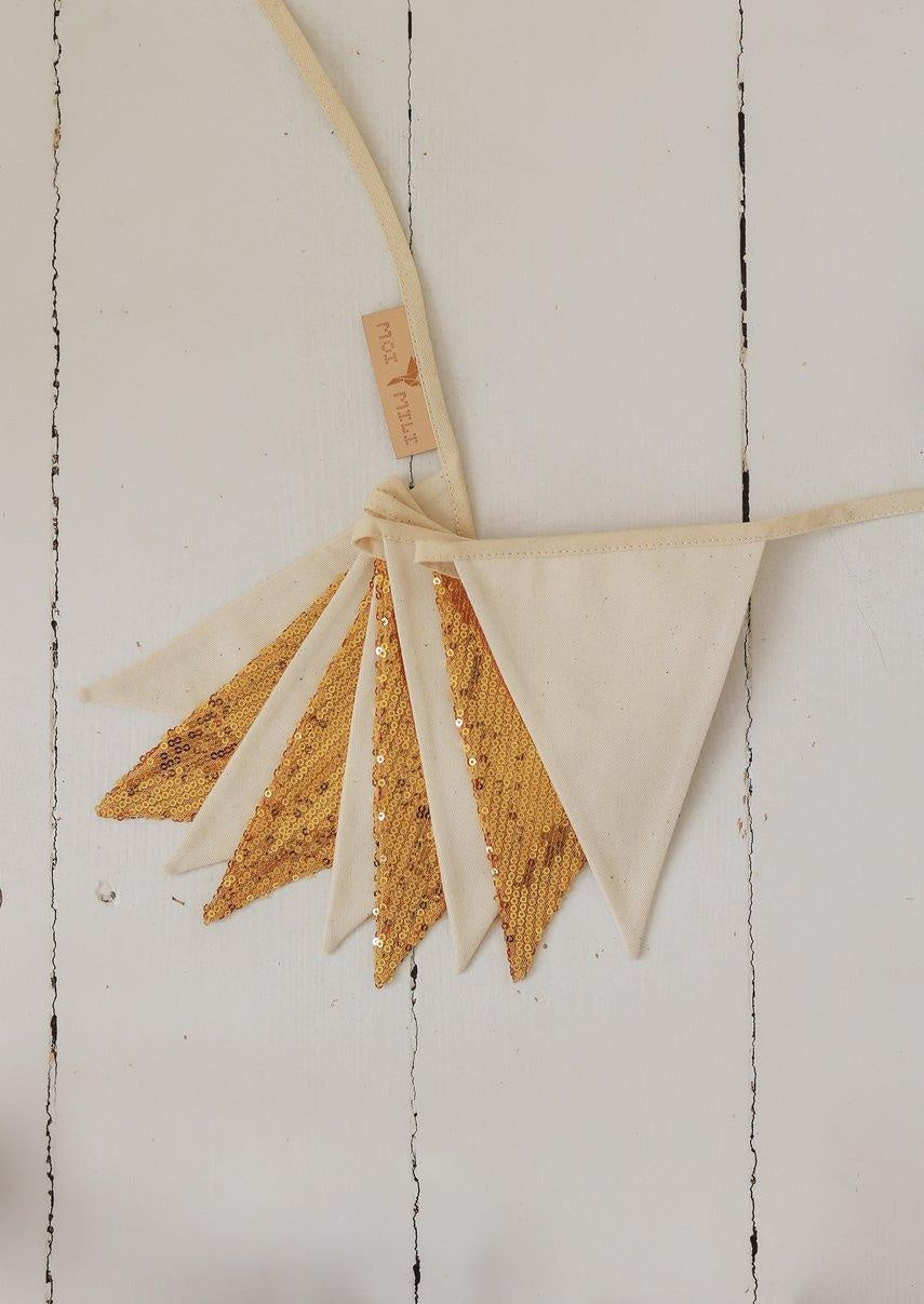 “Gold and Beige” Sequin Garland