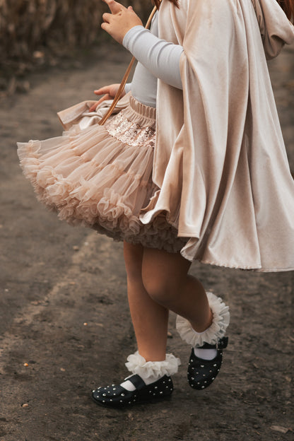 Lille Creme Rødhætte - Hvid Heks Magisk Kappe