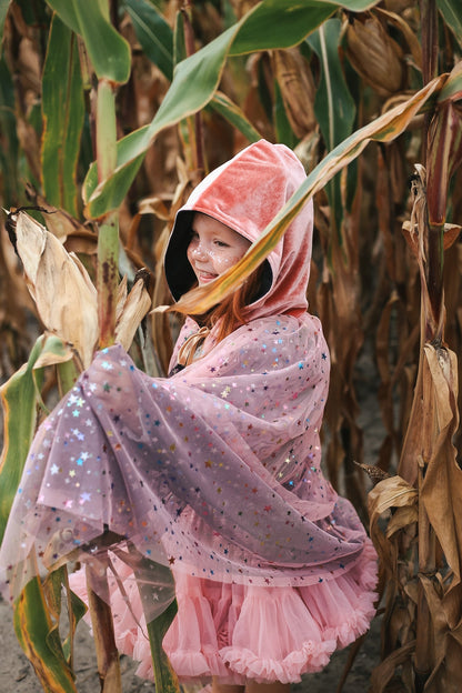 Magisk Tosidet Børnekappe Regnbue Stjerner