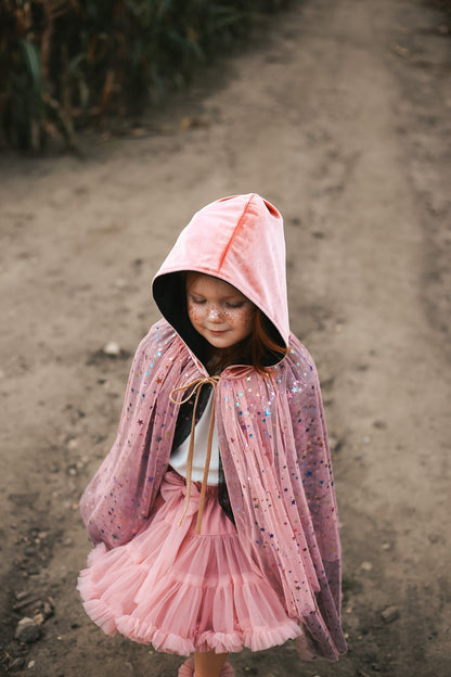 Magisk Tosidet Børnekappe Regnbue Stjerner