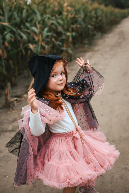 Magisk Tosidet Børnekappe Regnbue Stjerner