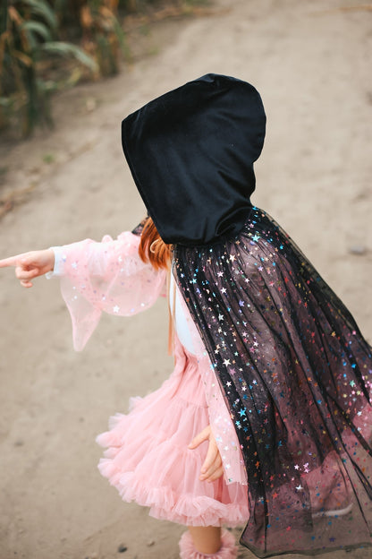 Magisk Tosidet Børnekappe Regnbue Stjerner