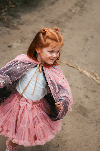 Magisk Tosidet Børnekappe Regnbue Stjerner