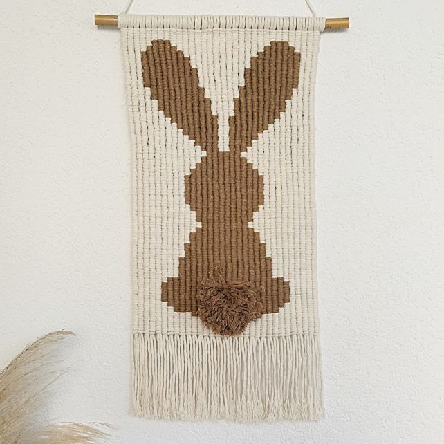 DIY Makramee-Kit Wandbehang Hase Bella