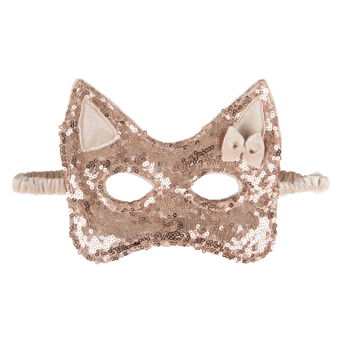 Rose Gold Sequin Cat Mask