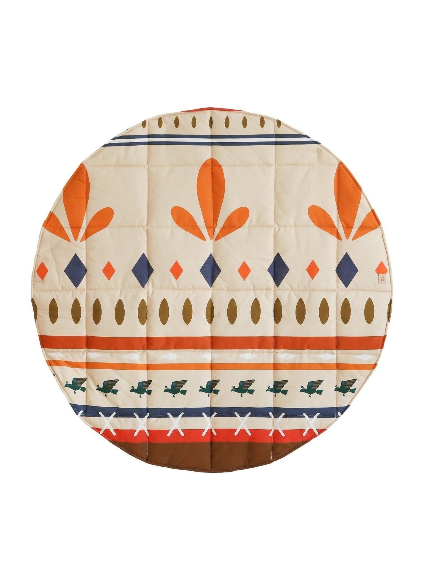“Indian vibe” Round Cotton Mat - Moi Mili