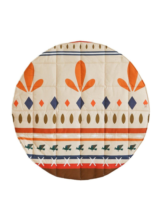 “Indian vibe” Round Cotton Mat - Moi Mili