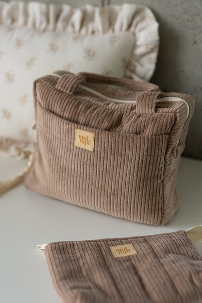 Large Make-Up Bag - Latte