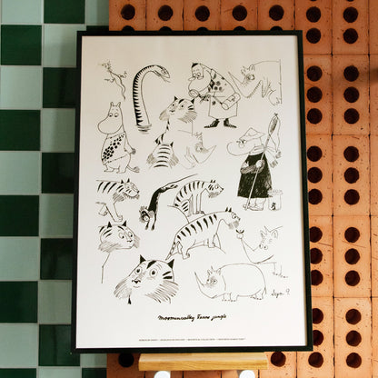 Moomin Jungle Poster, 30x40 cm