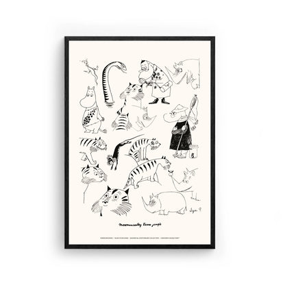 Moomin Jungle Poster, 30x40 cm
