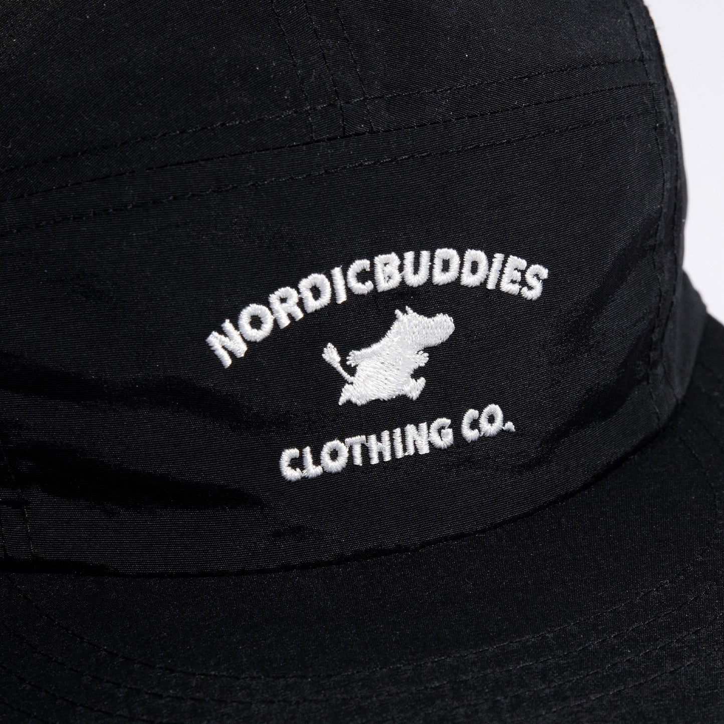 Moomintroll Adventure Nylon 5-panel Cap - Black