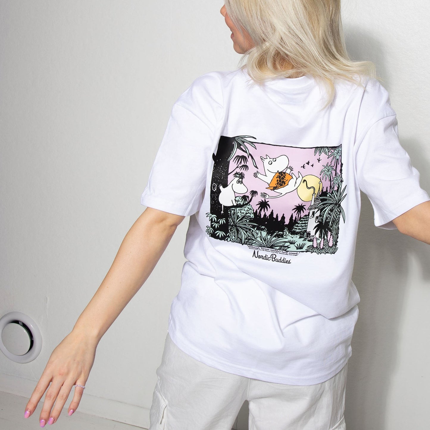 Moomintroll Jungle Heavy Unisex T-shirt - White