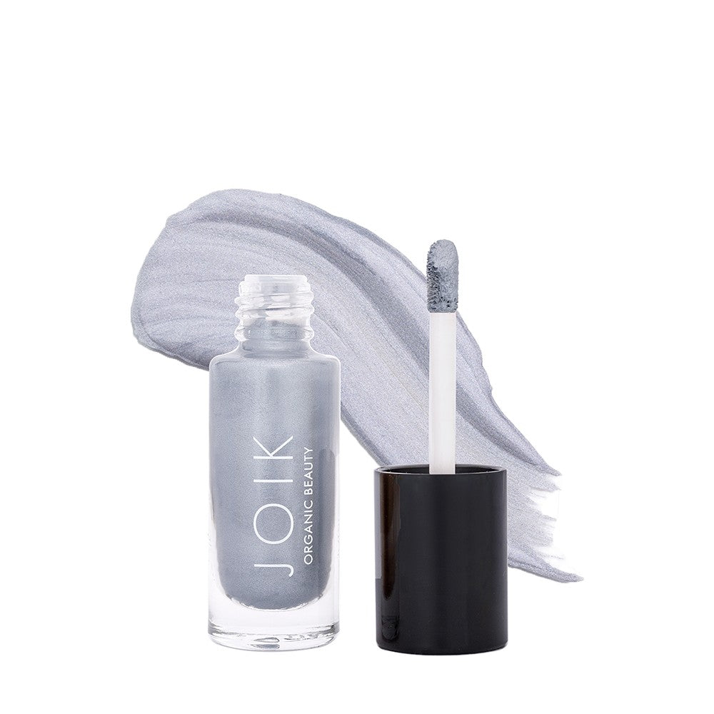 Organic Beauty Long Lasting Liquid Eye Shadow - 02 Silver Grey
