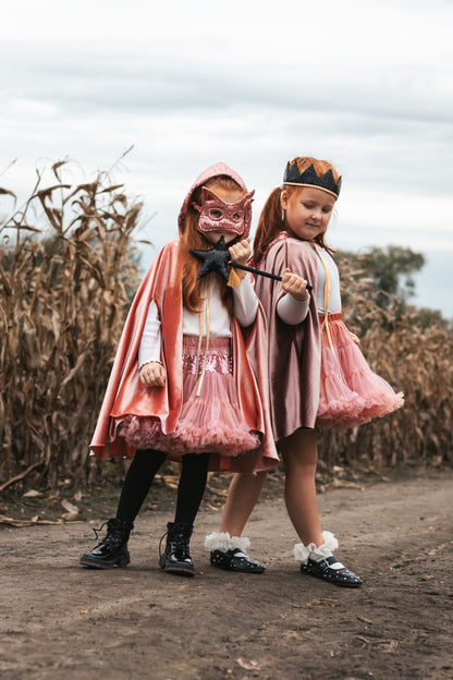 Pink Pailletter Katte Maske