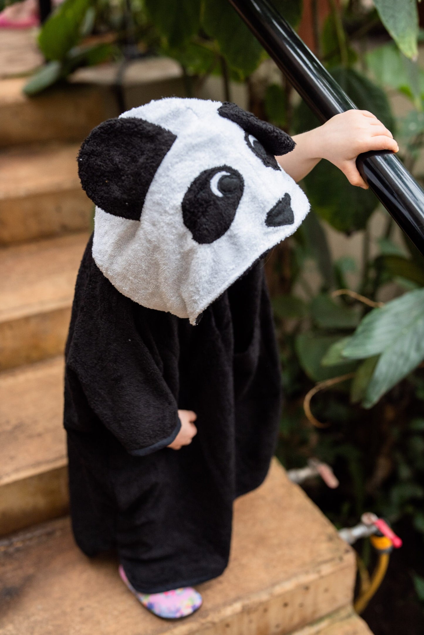 Short-Sleeve Poncho PANDA - For TODDLERS (Size 82/86-116)