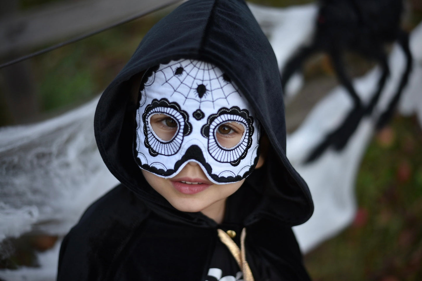 Skull Mask Black Halloween