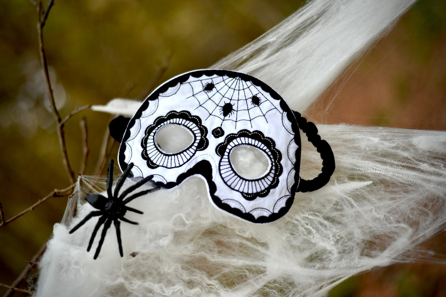 Skull Mask Black Halloween