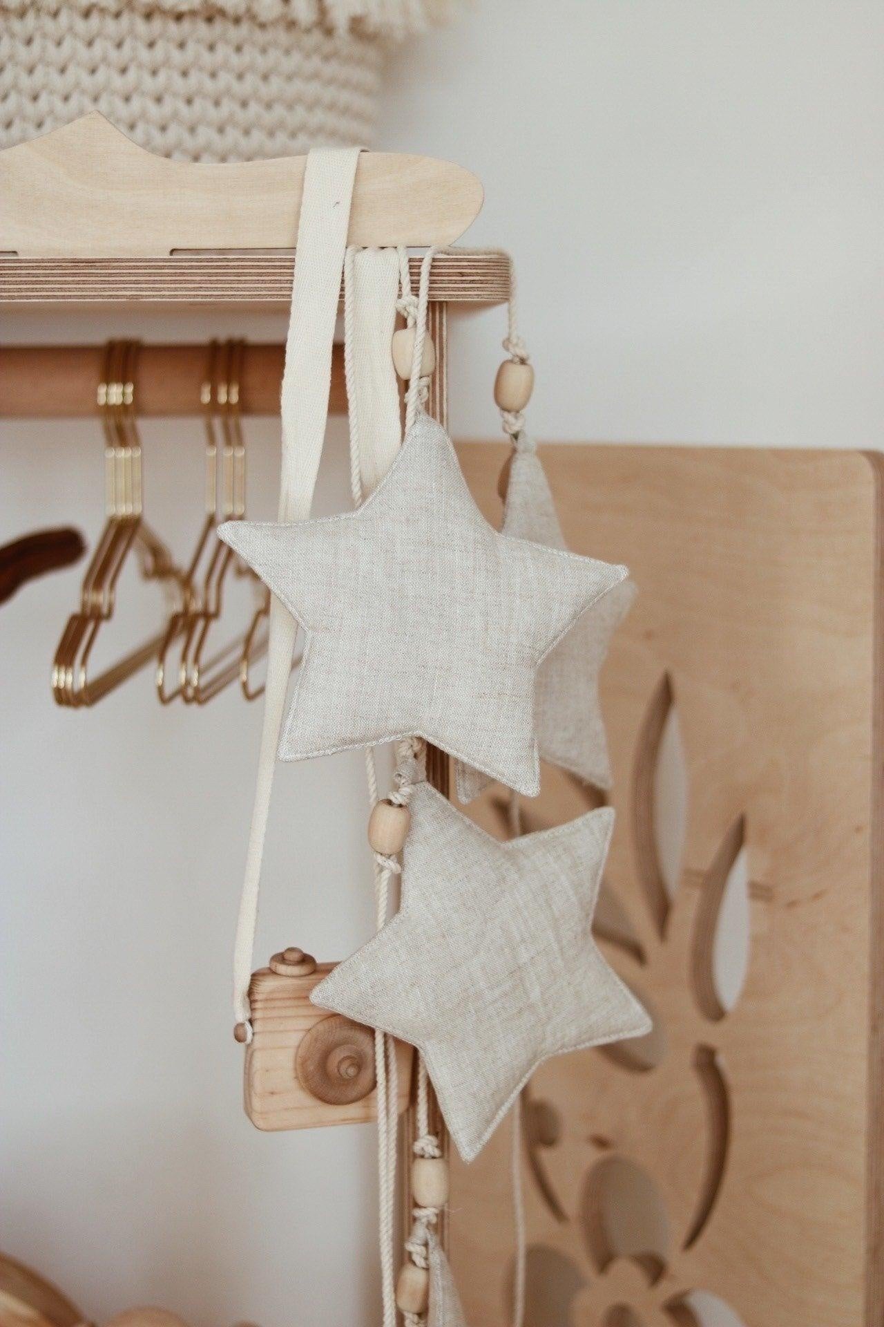 “Star Dust” Linen Garland with Stars - Moi Mili