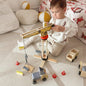 Wooden Construction Site With Vehicles